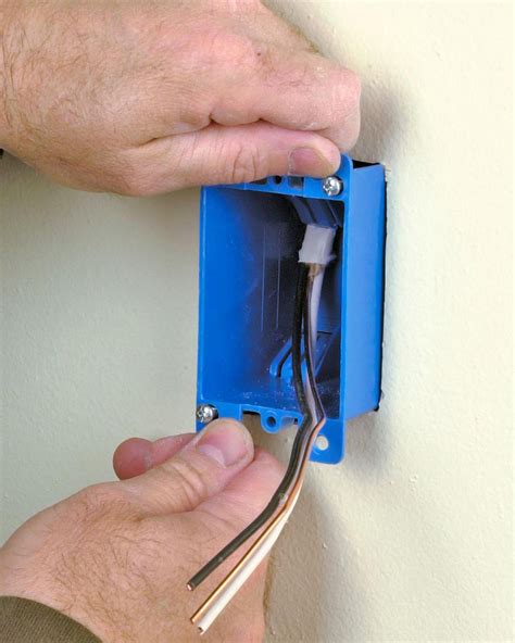 electrical wire box installation|adding electrical box existing wall.